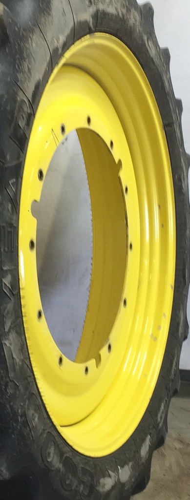 12"W x 50"D, John Deere Yellow 12-Hole Stub Disc