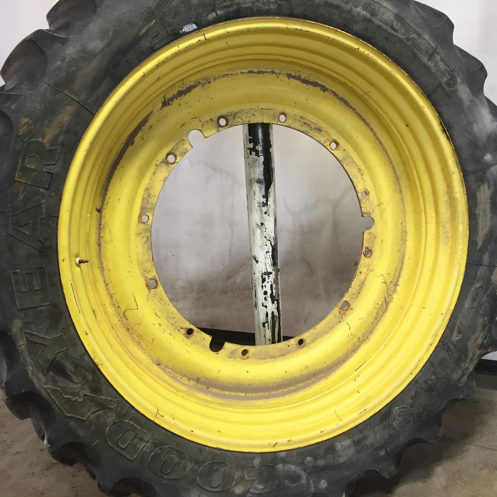 10"W x 50"D, John Deere Yellow 12-Hole Stub Disc