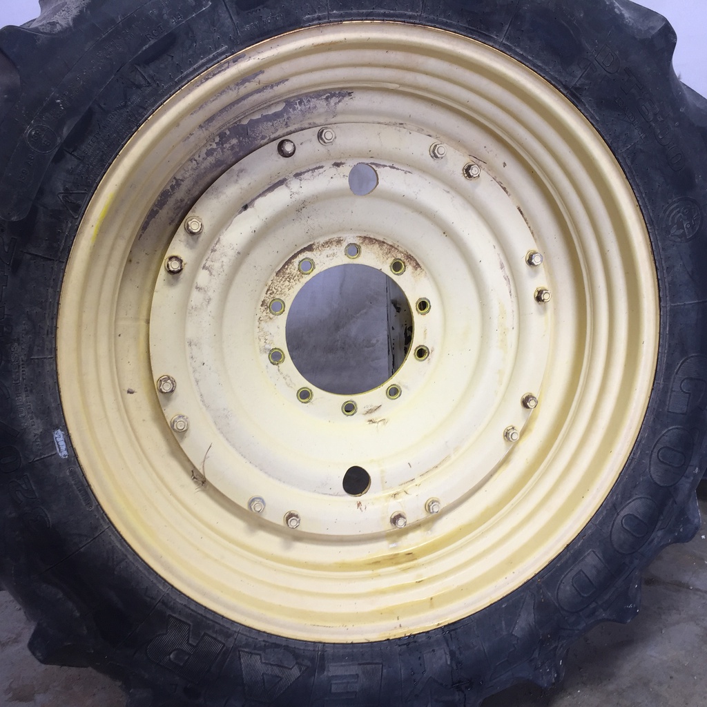 10"W x 42"D, John Deere Yellow 12-Hole Stub Disc