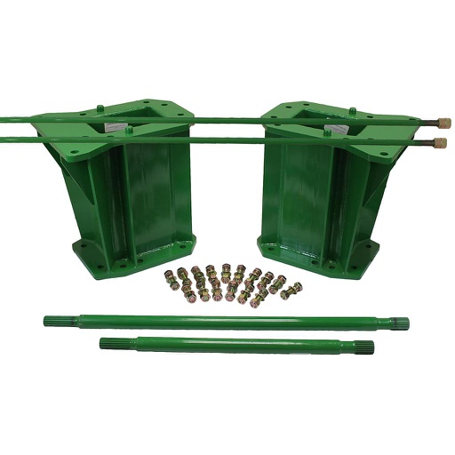 [49476] 19.5"L Combine Frame Extension for John Deere Combine "S" Series ("C"18/22 spline drive shafts), John Deere Green