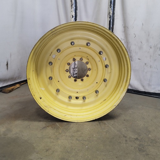 [T010071RIM] 12"W x 50"D, John Deere Yellow 12-Hole Stub Disc