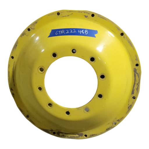 [CTR22248B] 10-Hole Stub Disc Center for 34" Rim, John Deere Yellow