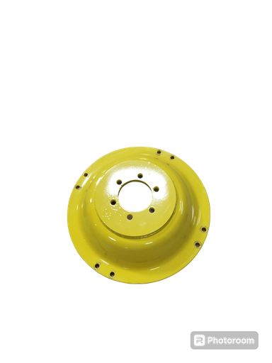 [T014366CTR] 6-Hole Rim with Clamp/U-Clamp (groups of 2 bolts) Center for 24" Rim, John Deere Yellow