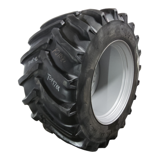 [T014788] LSW 1100/45R46 Goodyear Farm DT930 R-1W on Case IH Silver Mist 10-Hole Formed Plate 75%