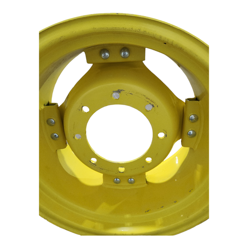 [T014819CTR] 8-Hole Rim with Clamp/U-Clamp (groups of 2 bolts) Center for 24" Rim, John Deere Yellow