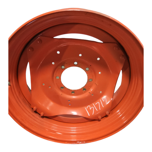 [131715] 8-Hole Stub Disc (groups of 2 bolts) Center for 38" Rim, Kubota Orange