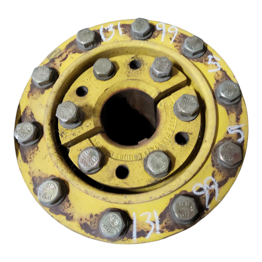 [131995] 10-Hole Wedg-Lok OE Style, 3.94" (100mm) axle, John Deere Yellow