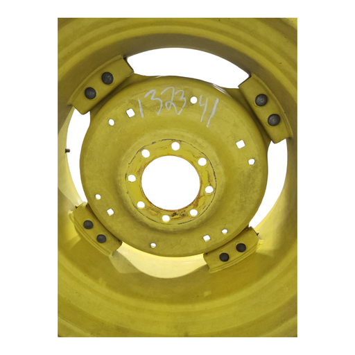 [132341] 8-Hole Rim with Clamp/Loop Style (groups of 2 bolts) Center for 28"-30" Rim, John Deere Yellow