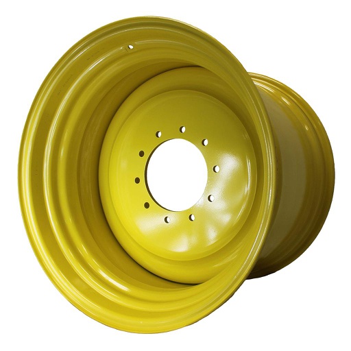 [051361200Y] 27"W x 32"D, John Deere Yellow 10-Hole Formed Plate