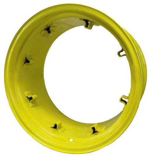 [28385] 15"W x 26"D, John Deere Yellow 8-Hole Rim with Clamp/Loop Style