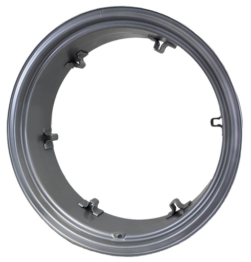 [28392] 10"W x 28"D, Case IH Silver Mist 6-Hole Rim with Clamp/Loop Style