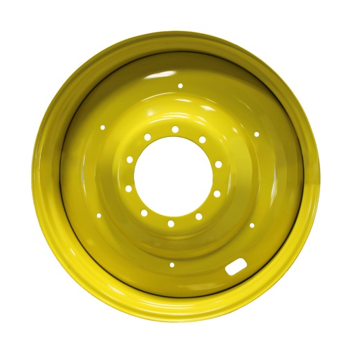 [40095] 16"W x 38"D, John Deere Yellow 10-Hole Formed Plate