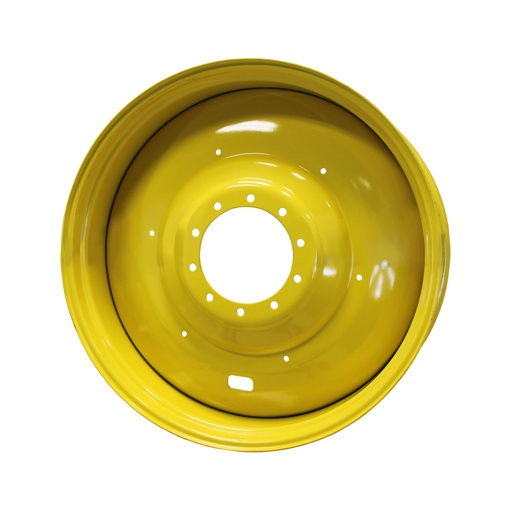 [40279] 18"W x 42"D, John Deere Yellow 10-Hole Formed Plate