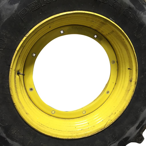 [WT007729] 15"W x 34"D, John Deere Yellow 8-Hole Stub Disc