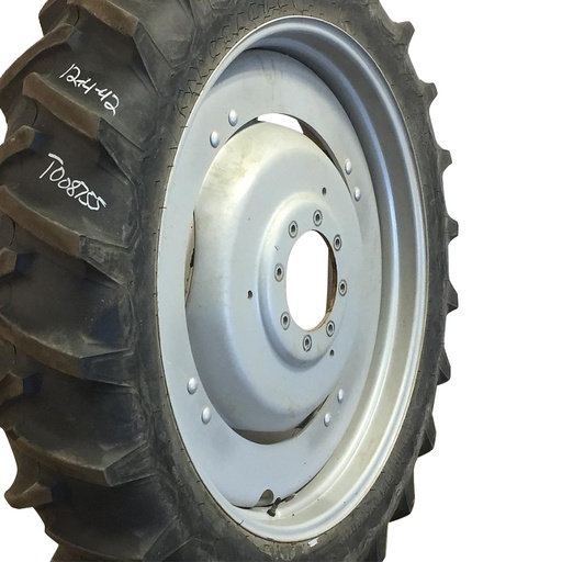 [WT008755RIM-NRW] 10"W x 42"D, Case IH Silver Mist 8-Hole Stub Disc (groups of 2 bolts)